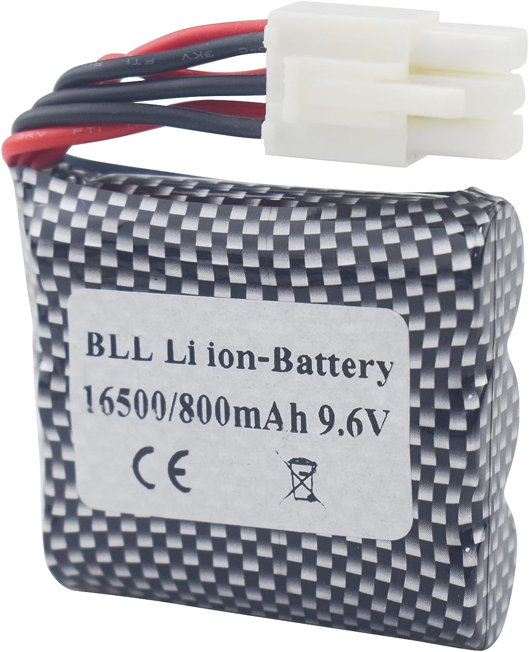 Set di 2 Batterie Ricaricabili Ioni di Litio 9.6V 800mAh 20C | Connettore EL-6P | Caricabatterie USB