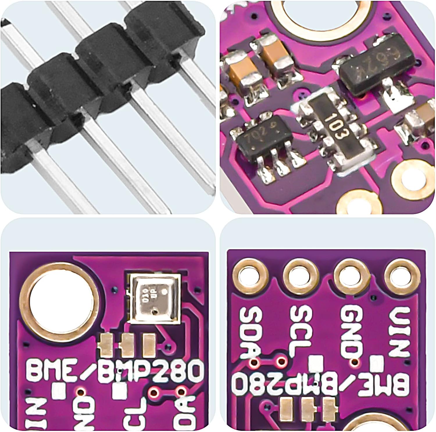 Sensore BME280-5V Digitale | Pressione, Umidità, Temperatura | Alta Precisione | I2C/SPI | Per Arduino e Raspberry Pi