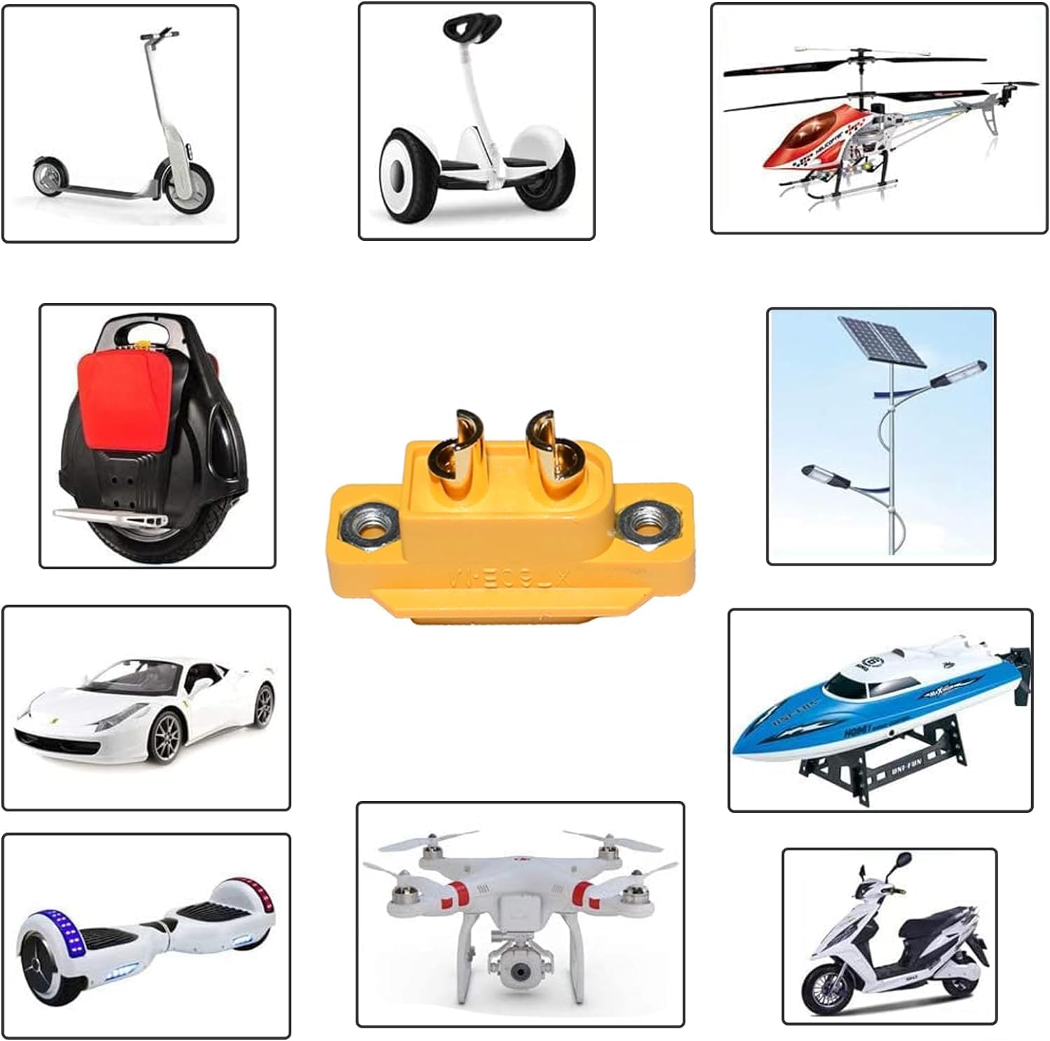 Connettori XT60E-M Maschio per Batterie RC Lipo | 5 Pezzi Alta Qualità, Per Droni e Autoradio