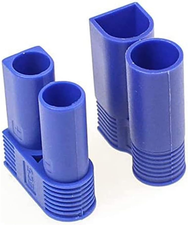Set 10 Pairs EC5 Male-Female Connectors | High Conductivity for RC Modeling | Ideal for Lipo Batteries, Blue, Polyester