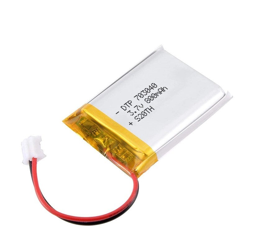 803040 Rechargeable Lipo Battery (3.7v, 1000mAh Lipo) for Speaker, Bluetooth, GPS, PDA,