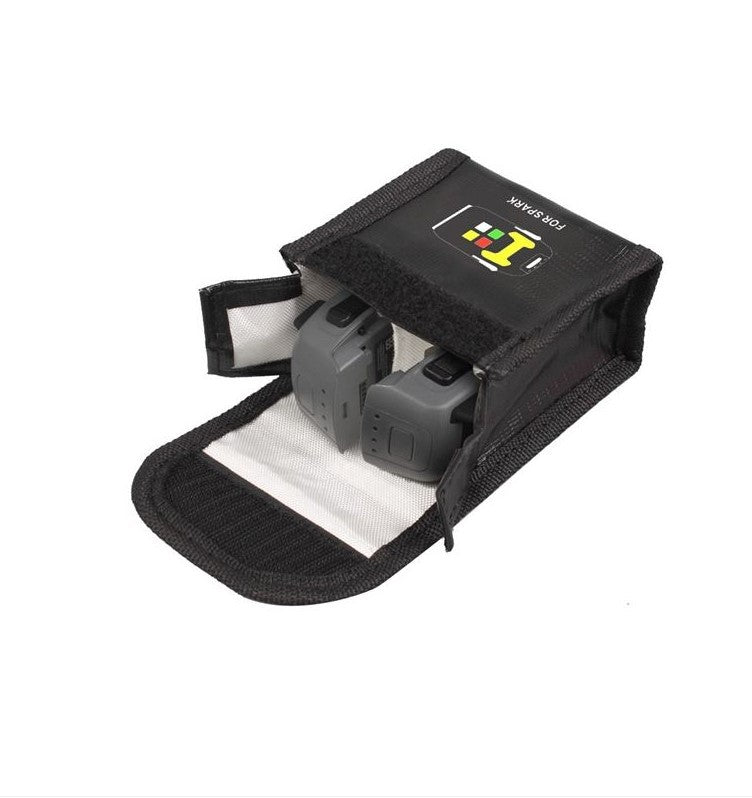 Lipo-taske Brandsikker taske Ideel til opladning af Lipo-batterier Brandsikker Mål cm 26 x 13 x 15 Farve Sort