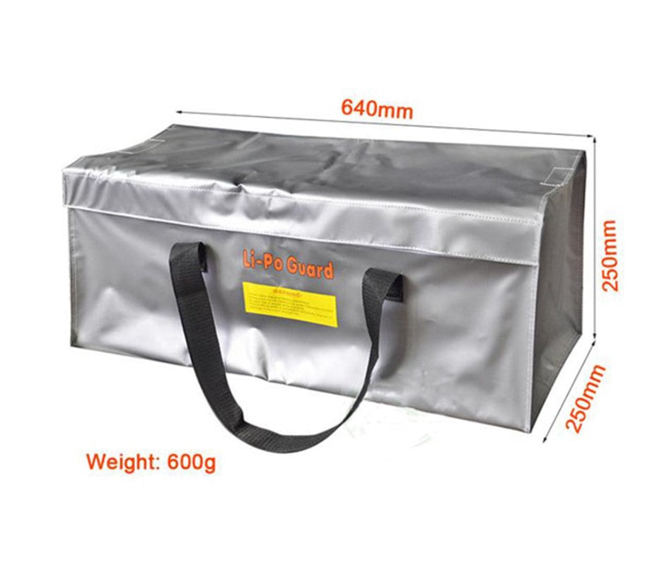 Borsa di Sicurezza per Batterie RC | Custodia Anti-Esplosione Lipo 640x250x250 mm