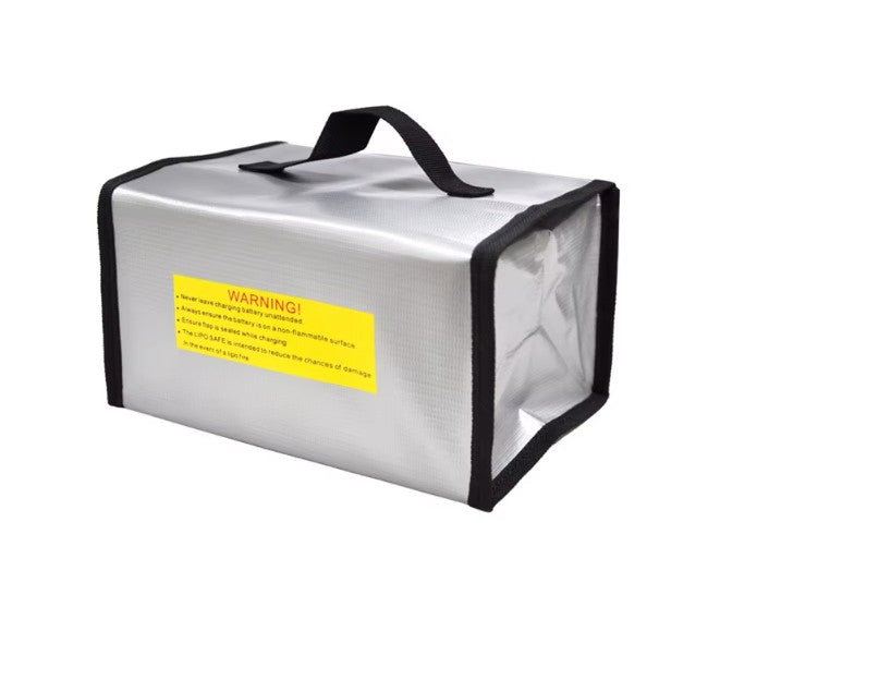 LiPo Safe Bag 215 x 155 x 115 mm | Borsa di Sicurezza Resistente alle Alte Temperature per Batterie LiPo | Custodia per Ricarica, Trasporto e Stoccaggio Batterie RC