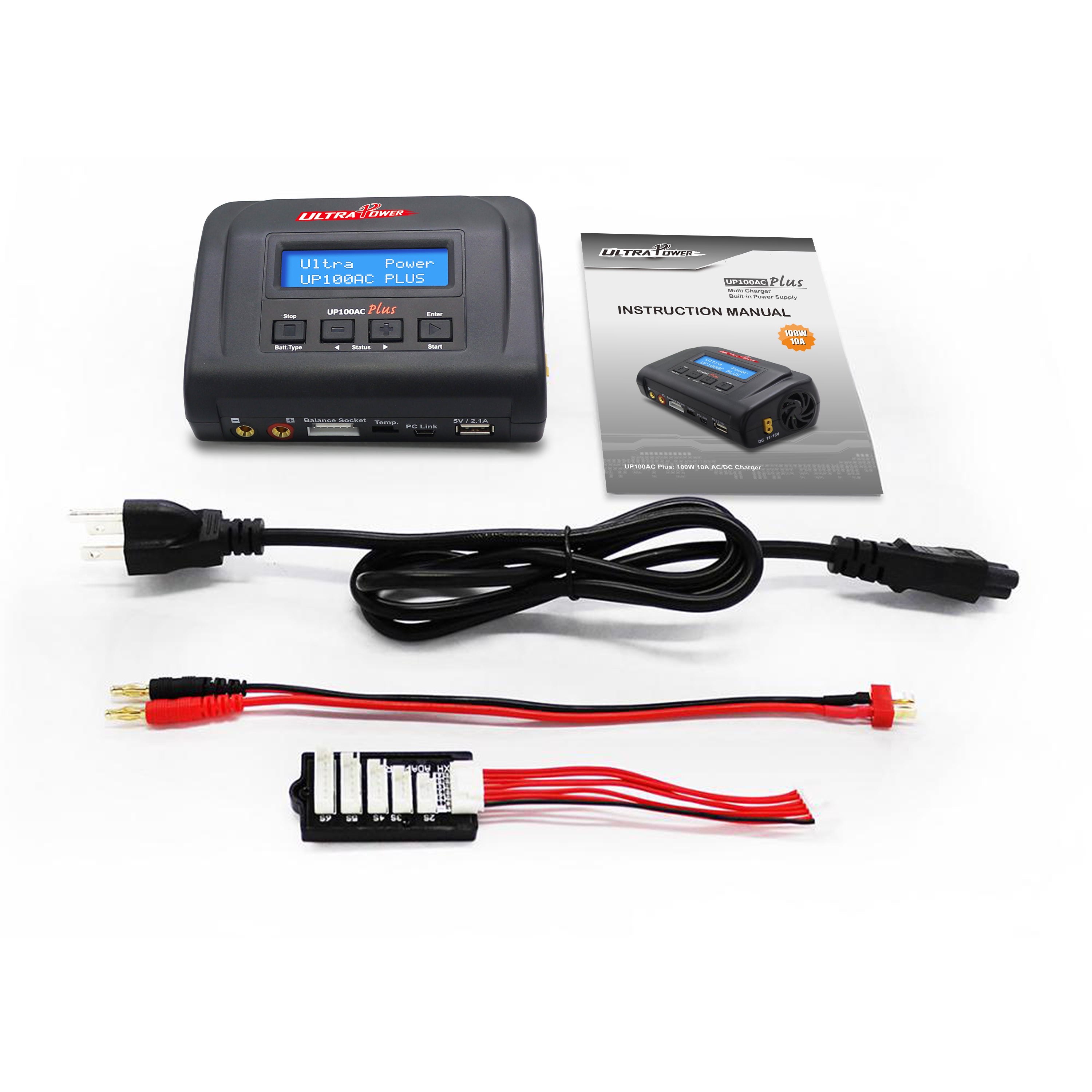 UP100AC Plus Caricabatterie 100W 10A AC/DC Multifunzione - Compatibile con LiPo LiFe LiHV NiMH NiCd Pb - Ideale per Modellismo, Droni