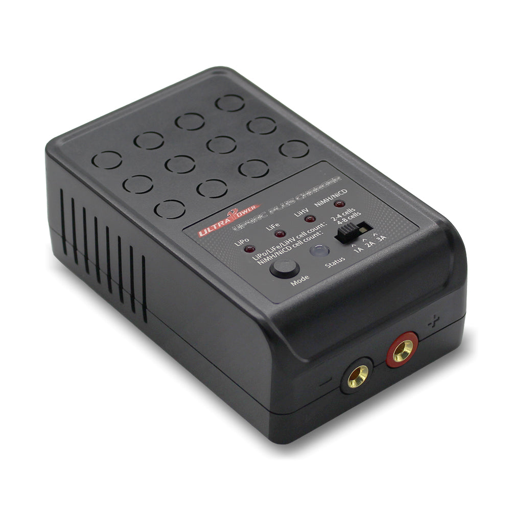 Ultra Power UP4AC Plus Caricabatterie AC 30W con Selezione Corrente 1A 2A 3A - Compatibile con LiPo LiFe NiMH - Ideale per Modellismo e Hobby