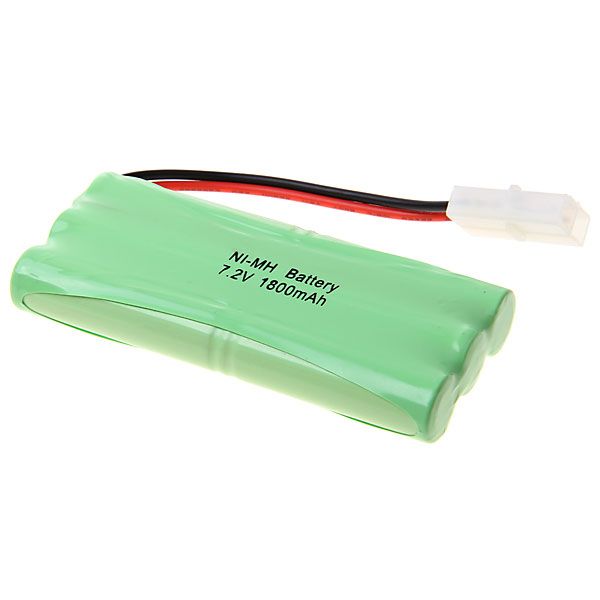 Ni-Mh 7.2V 1800mAh 6 AA Cell Rechargeable Battery - Tamiya KET 2P Connector - for RC Car, Boat, Helicopter Models