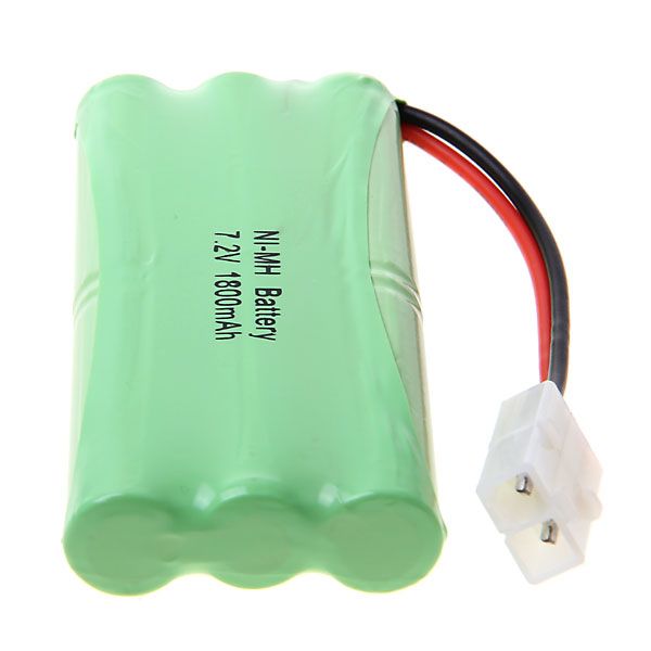 Ni-Mh 7.2V 1800mAh 6 AA Cell Rechargeable Battery - Tamiya KET 2P Connector - for RC Car, Boat, Helicopter Models