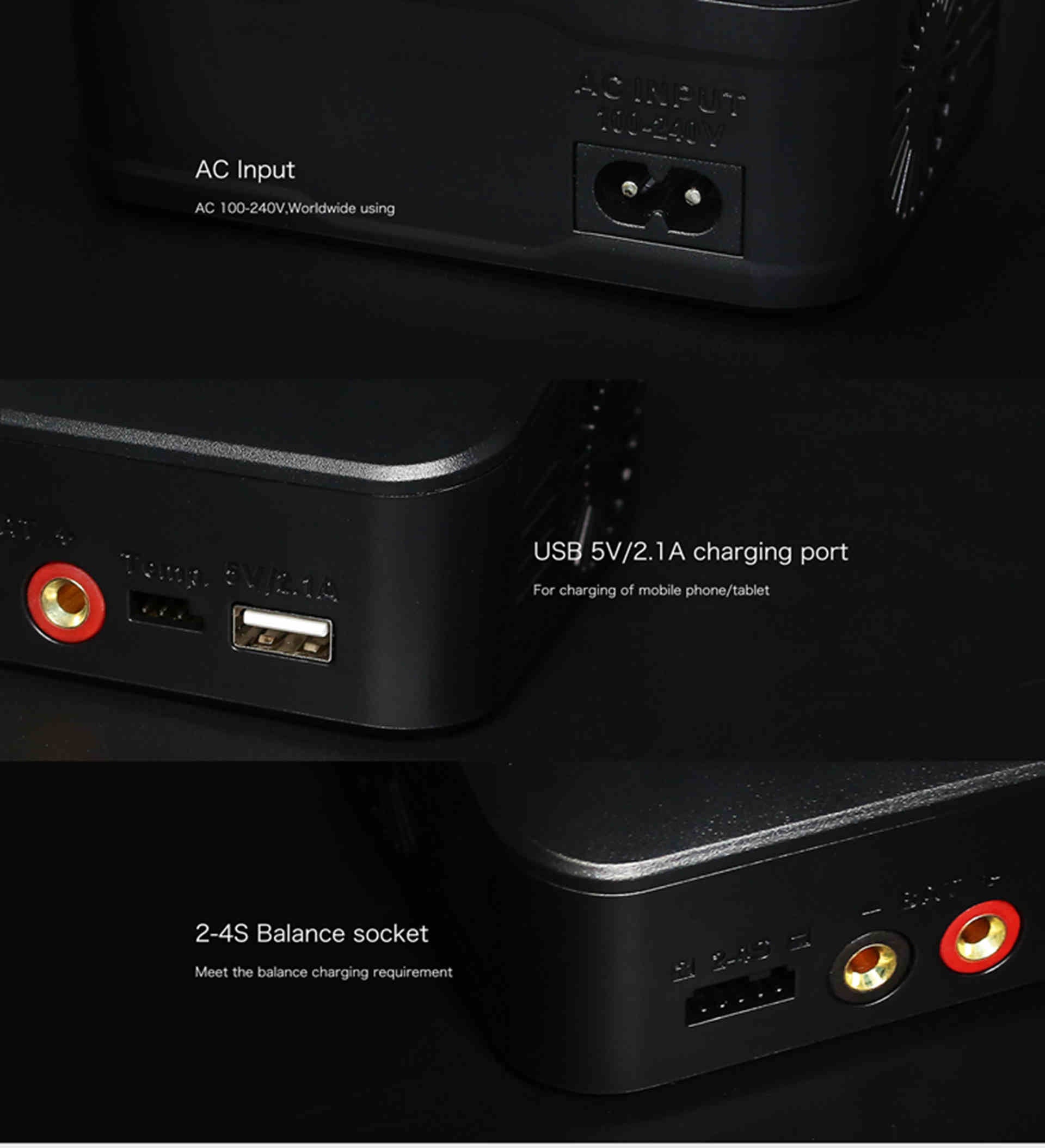 Caricabatterie Litio UP60AC 60W 6A per Batterie 2-4S - Ricarica Veloce e Sicura per Droni, Modellismo e RC