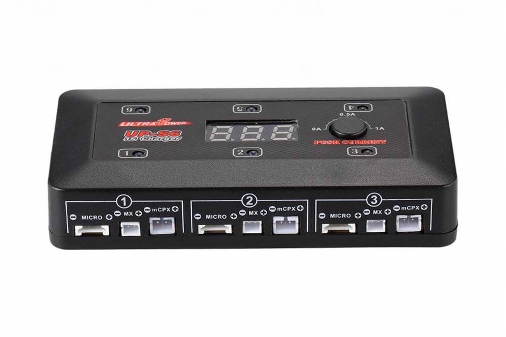 UP-S6 Charger for 6X1S LiPo/LiHV - DC Multi-Cable Charger for Drones and Modeling