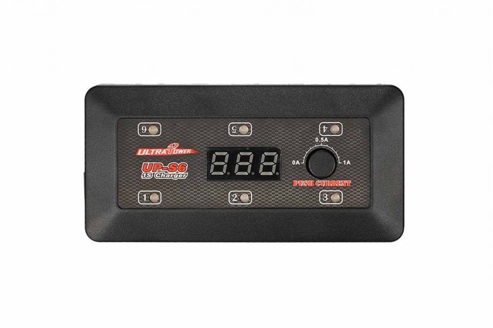 UP-S6 Charger for 6X1S LiPo/LiHV - DC Multi-Cable Charger for Drones and Modeling