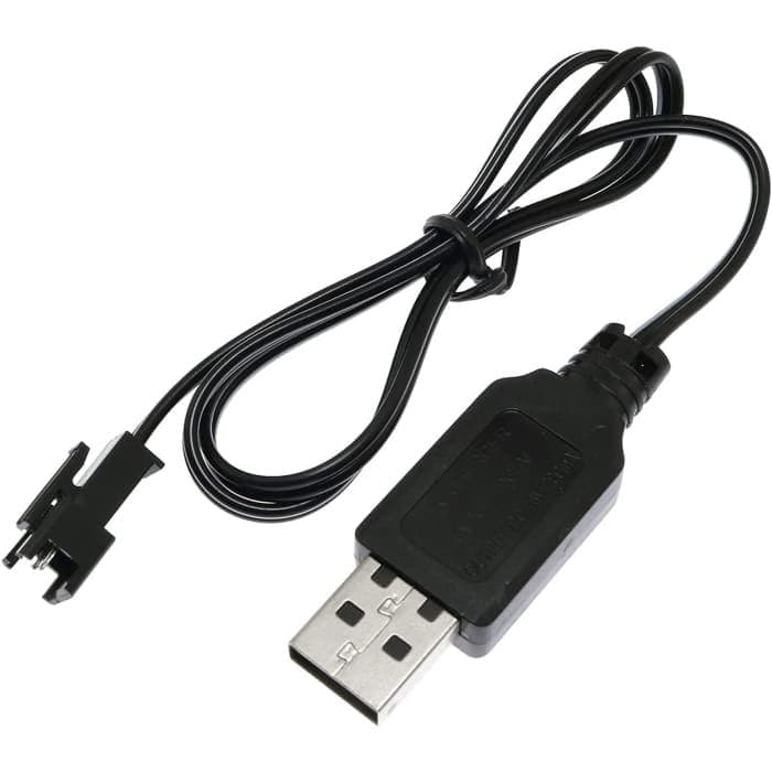 Cavo Caricatore USB SM-2P 250mAh Output RC Auto per batterie 4.8V Ni-Mh.
