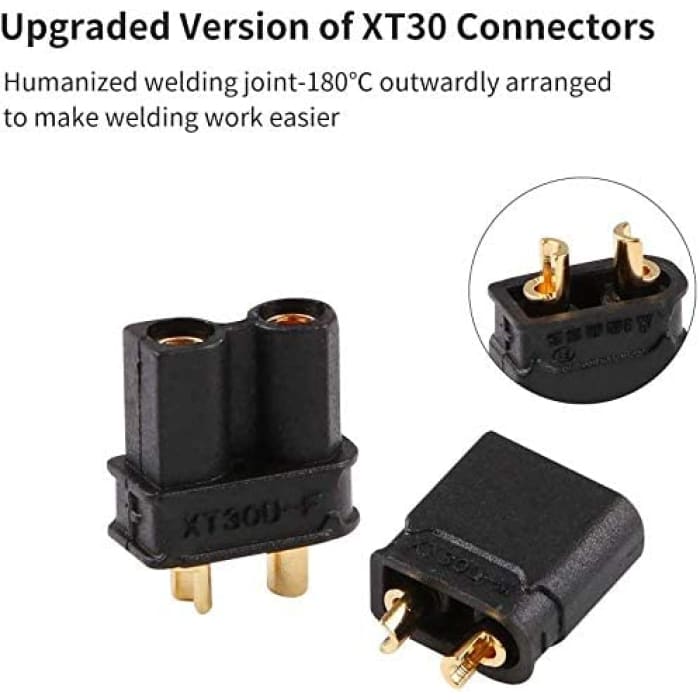 10 Paia XT30 di Alta qualità, Maschio-Femmina, Connettori per Batterie da Modellismo Rc Lipo.