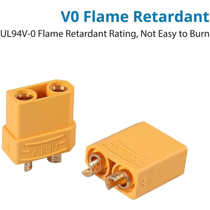 10 Paia Connettori XT90 di Alta qualità, Maschio-Femmina, Connettori per Batterie da Modellismo Rc Lipo.