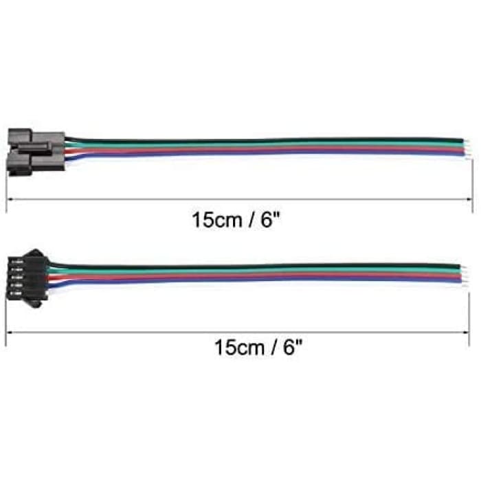 10 Pezzi JST SM 5 Pin Connettore LED Power Maschio e Femmina SM Cavo Adattatore 150mm 20AWG.