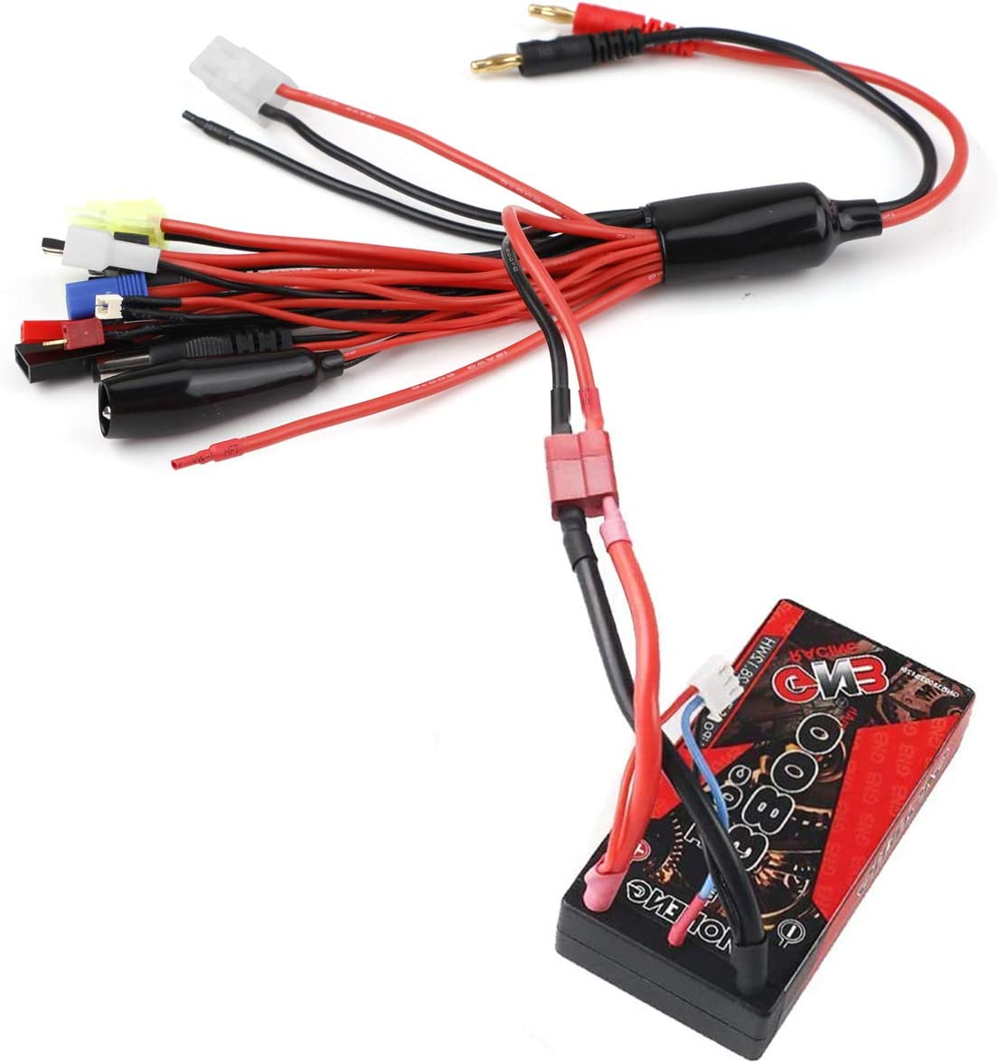 14 in 1 RC caricabatteria Cavo Adattatore per Cavo di Ricarica Multipla Spine Diverse Cavo per Caricabatterie.