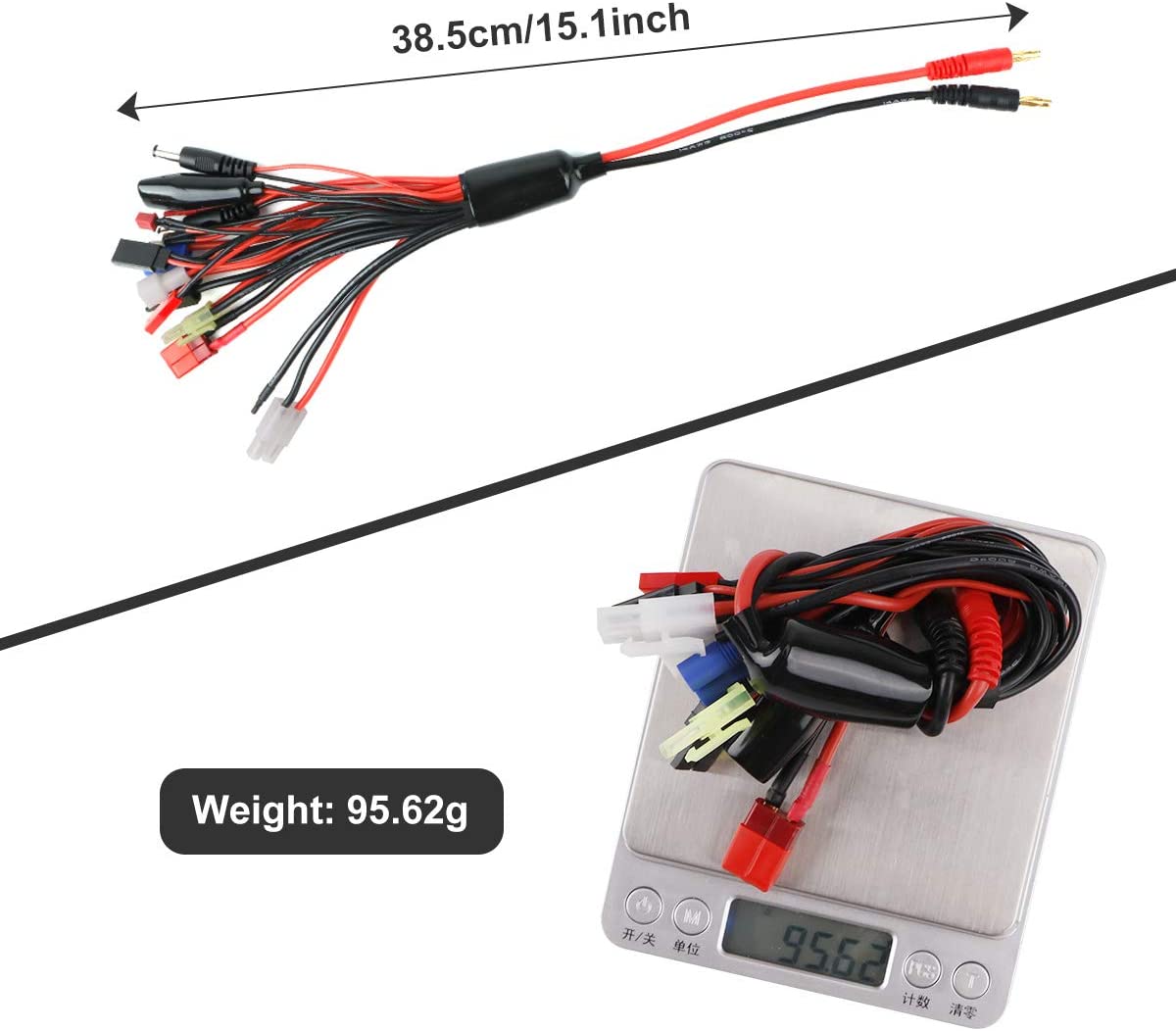 14 in 1 RC caricabatteria Cavo Adattatore per Cavo di Ricarica Multipla Spine Diverse Cavo per Caricabatterie.