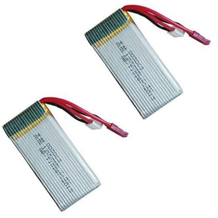 2 Pezzi Batteria Lipo Ricaricabile (7.4V 1200mAh) per Drone quadricottero MJX X101 RC.