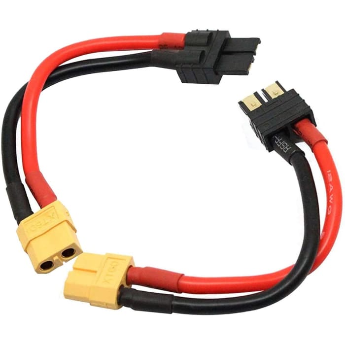 2 Pezzi 12AWG con connettore Femmina XT60 Adattatore Cavo in silicone Compatibile con Traxxas RC LiPO NiMH Caricabatterie ESC, 10CM.