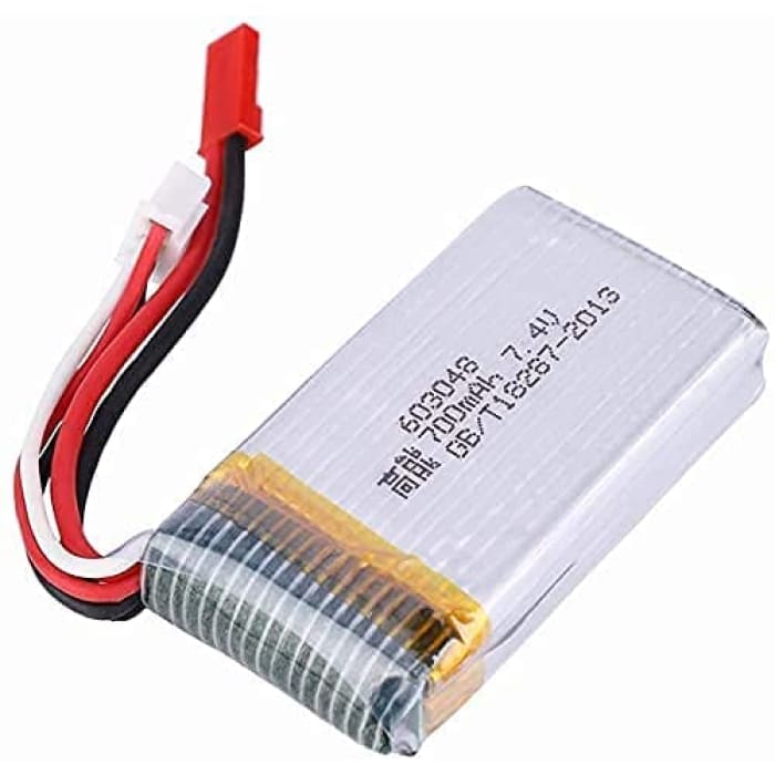 2 Pezzi Batteria Lipo Ricaricabile (7.4V 700mAh) per Rc Drone Quadricottero MJX X600.