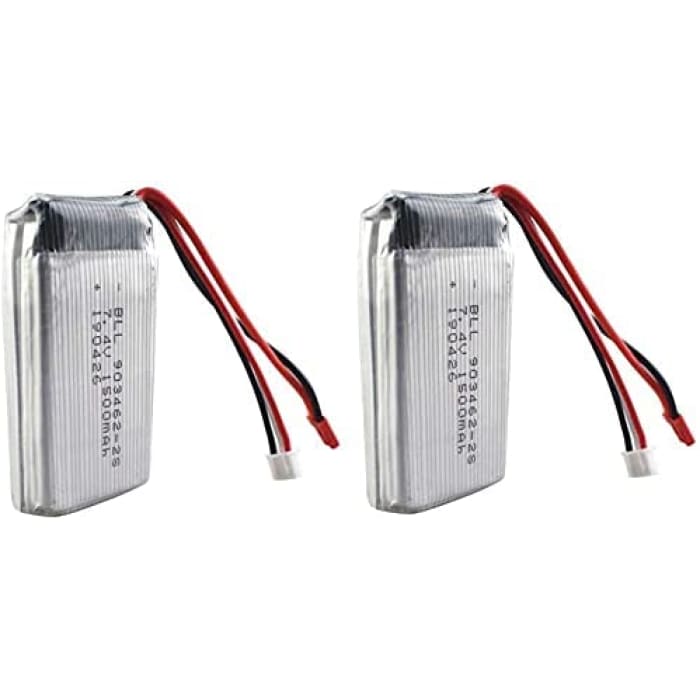2 Pezzi Batteria Lipo Ricaricabile (7.4V 1500mAh) Wltoys V913 L959 L969 L202 K959 TY923 W609-8.