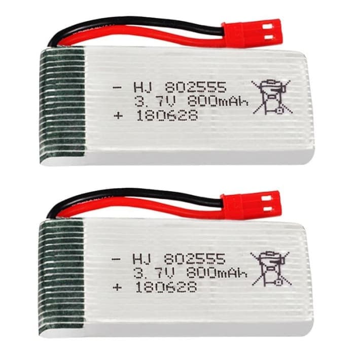 2 Pezzi Batteria per Potensic F181 F181WH F163 H12C Drone Batteria 3.7V 800mAh RC.