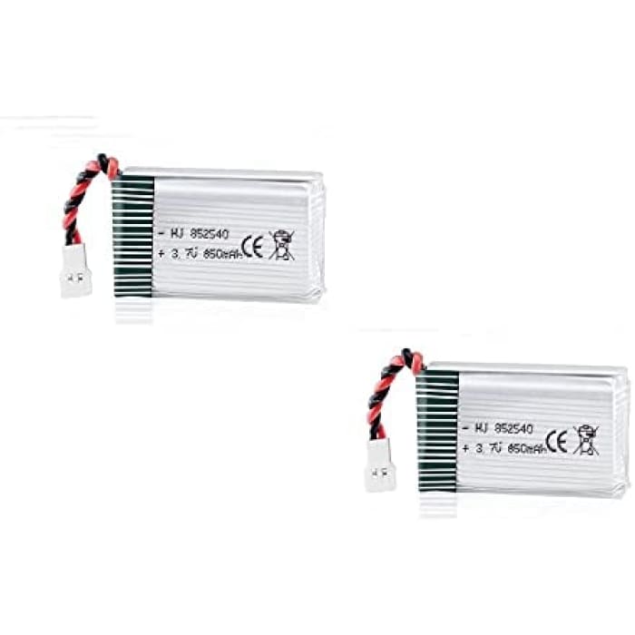2 Pezzi Batteria Lipo Ricaricabile (3.7v, 850 mAh Lipo) per Rc Droni Quadricotteri Syma X5SC X5SW.