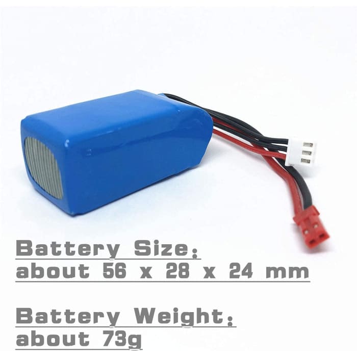 2 Pezzi Batterie Lipo Ricaricabile (7.4V 1100mAh) per Drone Auto Wltoys A949 A959 A969 A979 V912 V913 V262 L959 T23 T55 F45.
