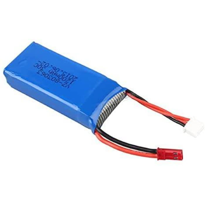 2 Pezzi Batterie Lipo Ricaricabile (7.4V 1200 mAh) per Rc Droni Quadricotteri MJX X101, Yizhan X6 Tarantula, JJRC H16.