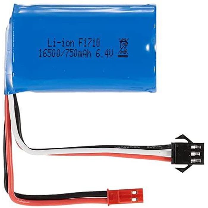 2 Pezzi Batteria Lipo Ricaricabile (6.4V 750mAh) per Auto per A959-A A969-A A979-A K929-A Camion RC 16500.
