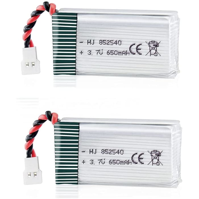 2 Pezzi Batteria per Syma Drone x5C X5 3.7V 650mAh 25C Lipo avanzato.