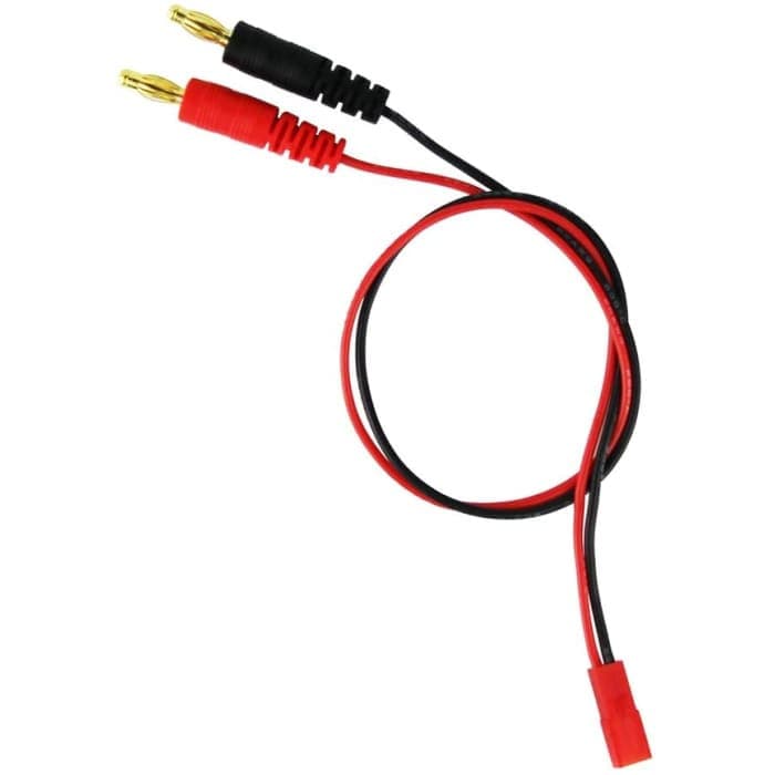 2 Pezzi 4.0mm Maschio Spina a Banana connettore Carica Piombo a JST 20AWG Morbido Silicone Cavo di Ricarica Filo 30 cm 11.8 Pollici Lipo Parti per RC.