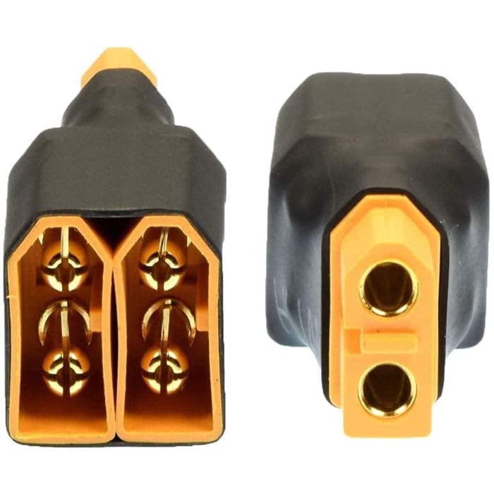 2 Pezzi Parallelo Senza Cavo per Batteria RC Lipo 1 Femmina 2 Connettori Maschio XT60.