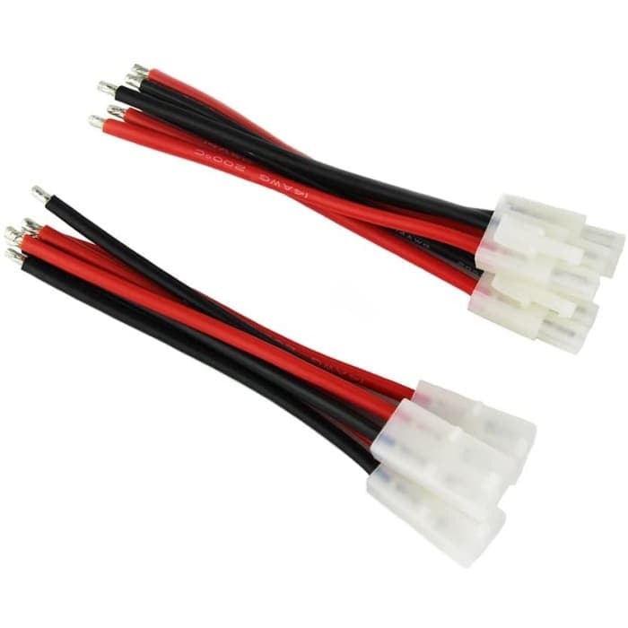 3 Paia Tamiya Plug Maschio Femmina Cavo Adattatore Connettore 14awg 10cm per RC Car Lipo.