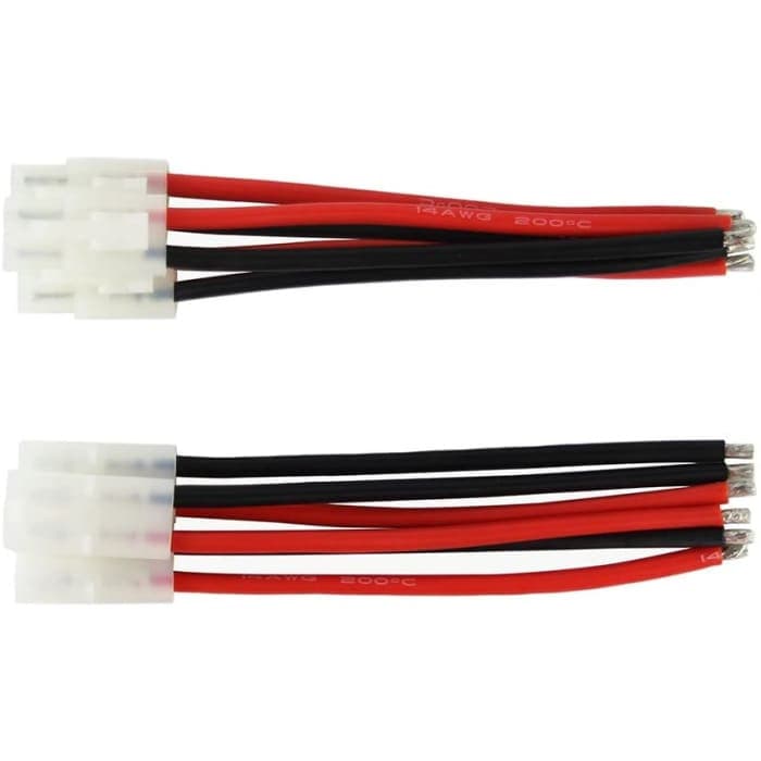 3 Paia Tamiya Plug Maschio Femmina Cavo Adattatore Connettore 14awg 10cm per RC Car Lipo.