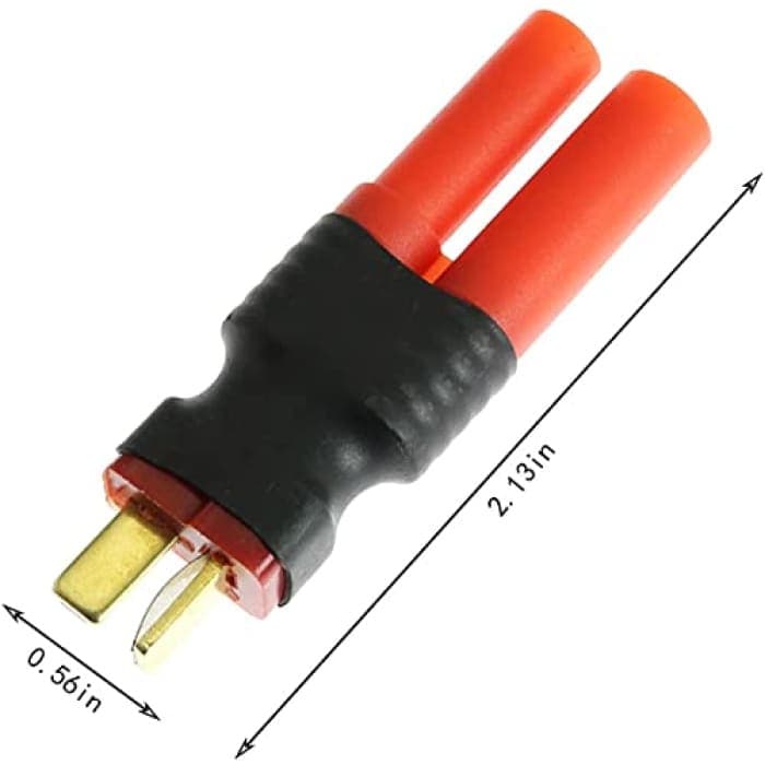 3 Pezzi Deans T-Plug Maschio HXT 4mm Adattatore Senza Fili RC Connettore Batterie LiPo.