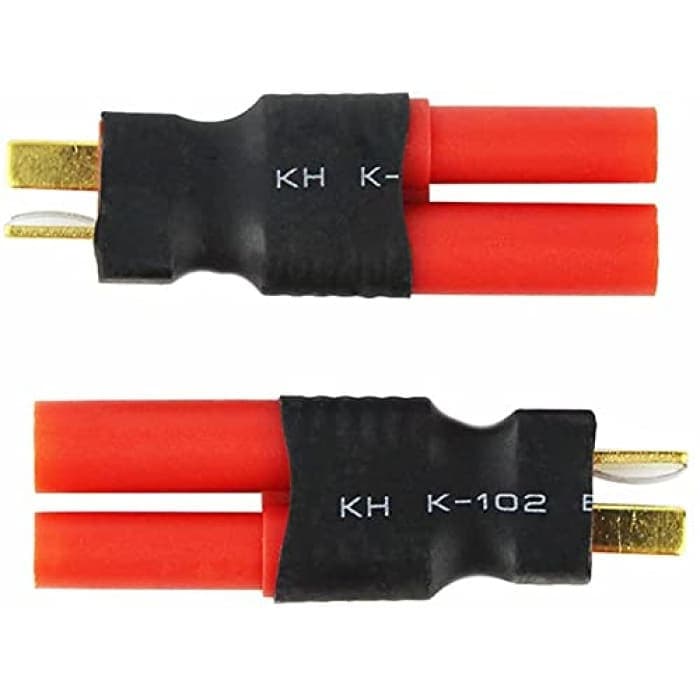 3 Pezzi Deans T-Plug Maschio HXT 4mm Adattatore Senza Fili RC Connettore Batterie LiPo.