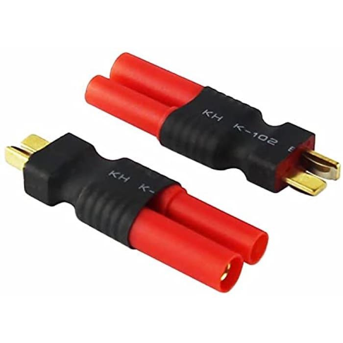3 Pezzi Deans T-Plug Maschio HXT 4mm Adattatore Senza Fili RC Connettore Batterie LiPo.
