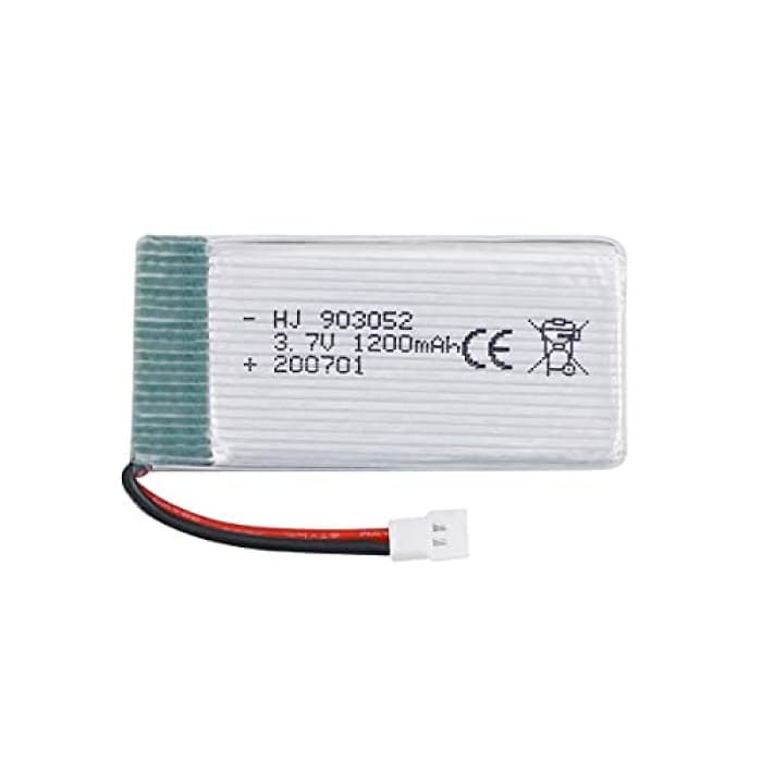 3 Pezzi Batteria Lipo Ricaricabile (3.7v, 1200mAh Lipo) per Rc Droni Quadricotteri Syma X5SC X5SW.