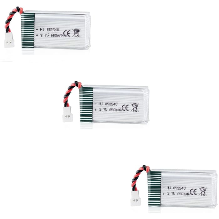 3 Pezzi Batteria per Syma Drone x5C X5 3.7V 650mAh 25C Lipo avanzato.