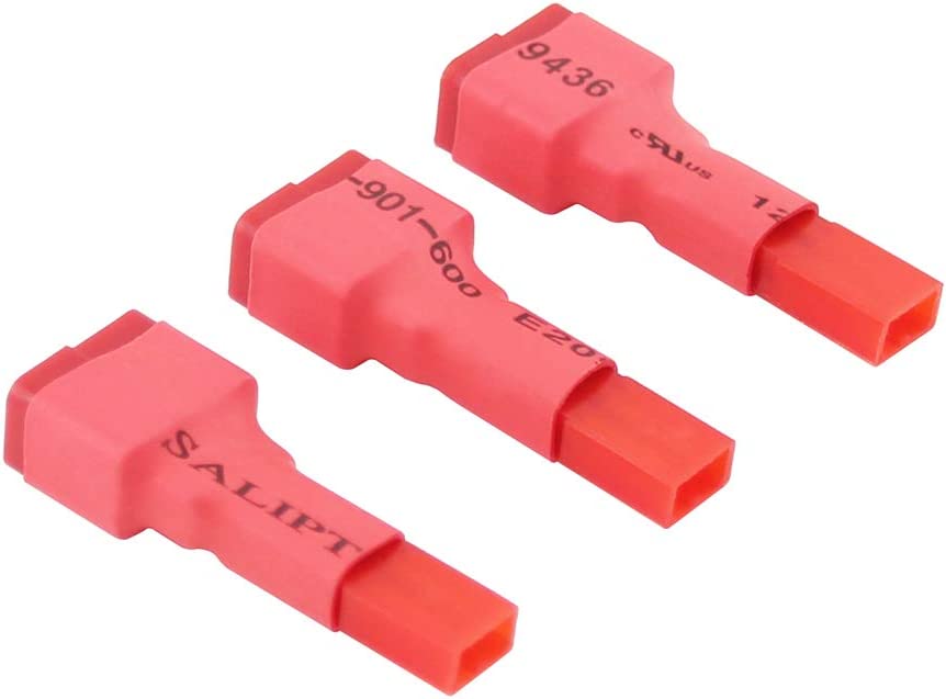 3 Pezzi Adattatore senza fili Connettore Femmina T-Plug Deans Style a Connettore JST RC.
