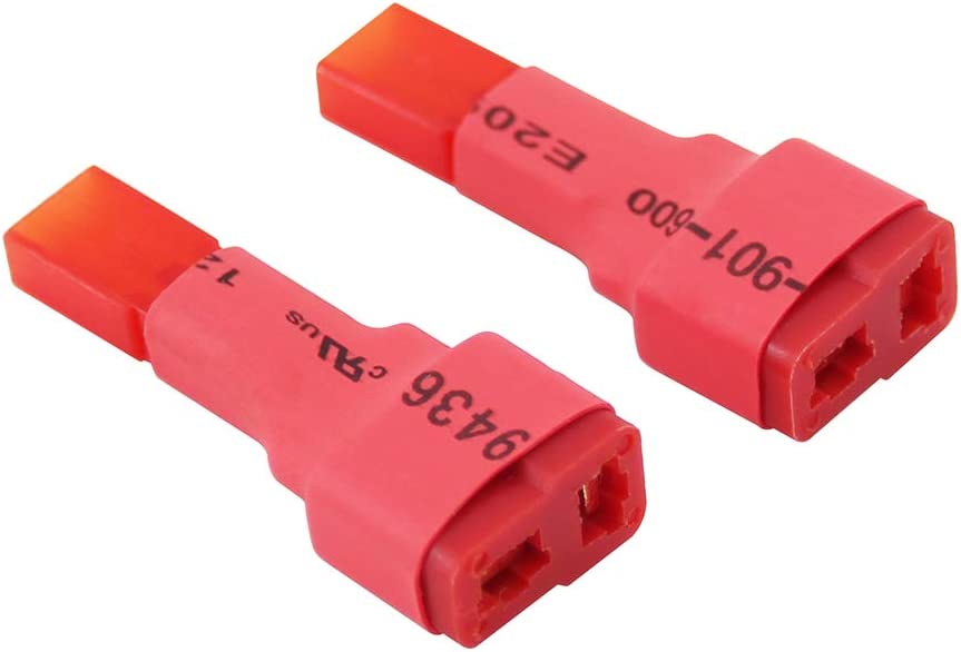 3 Pezzi Adattatore senza fili Connettore Femmina T-Plug Deans Style a Connettore JST RC.