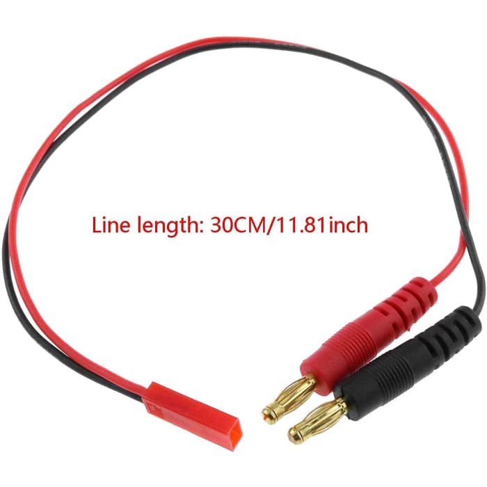 4.0mm Maschio Spina a Banana connettore Carica Piombo a JST 20AWG Morbido Silicone Cavo di Ricarica Filo 30 cm 11.8 Pollici Lipo Parti per RC.