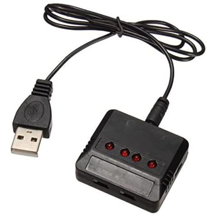 4 pcs 25C 3.7V 380mAh Batterie per drone con 1pc caricatore per HUBSAN X4 H107 H107L H107C H107D V252 JXD 385 RC.