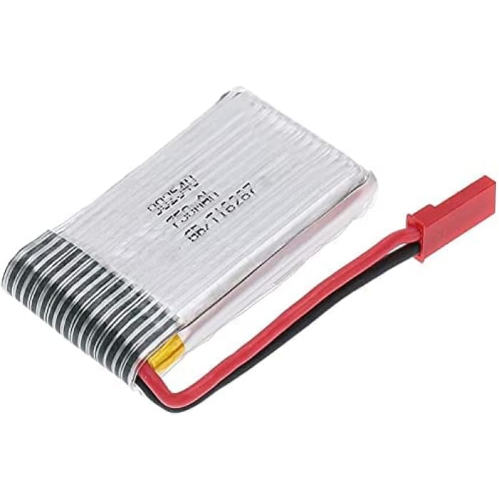 4 Pezzo Batteria Lipo Ricaricabile (3.7 V 750mAh) per Rc Droni Quadricotteri MJX X300C X400 X800 + Caricatore.