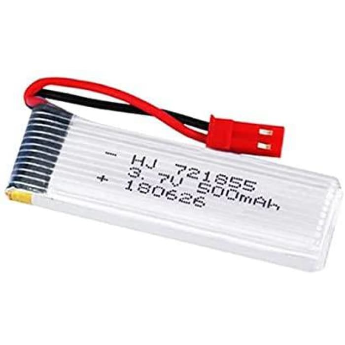 4 Pezzi Batteria Lipo Ricaricabile (3.7V 500mAh) per RC Droni quadricotteri UDI U817 U817C U817A U818A WLtoys V959 V969 V979 V989 V999 V929 V949 V212 V222 RC + Caricatore.