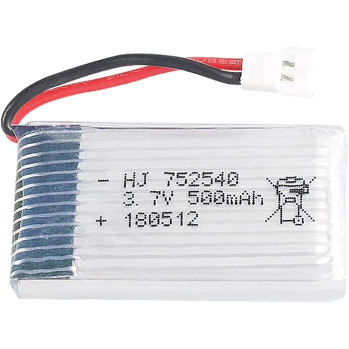 4 Pezzi Batterie Lipo Ricaricabili 3.7v, 500mAh per Rc Droni Quadricotteri Syma X5 X5C X5SC X5SW, Cheerson CX-30W, Skytech M68, Wltoys F949.