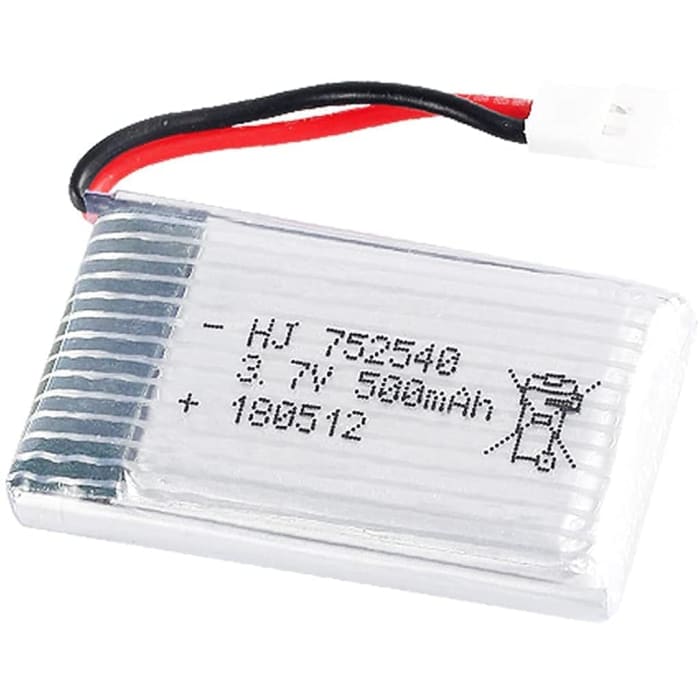 4 Pezzi Batterie Lipo Ricaricabili 3.7v, 500mAh per Rc Droni Quadricotteri Syma X5 X5C X5SC X5SW, Cheerson CX-30W, Skytech M68, Wltoys F949.