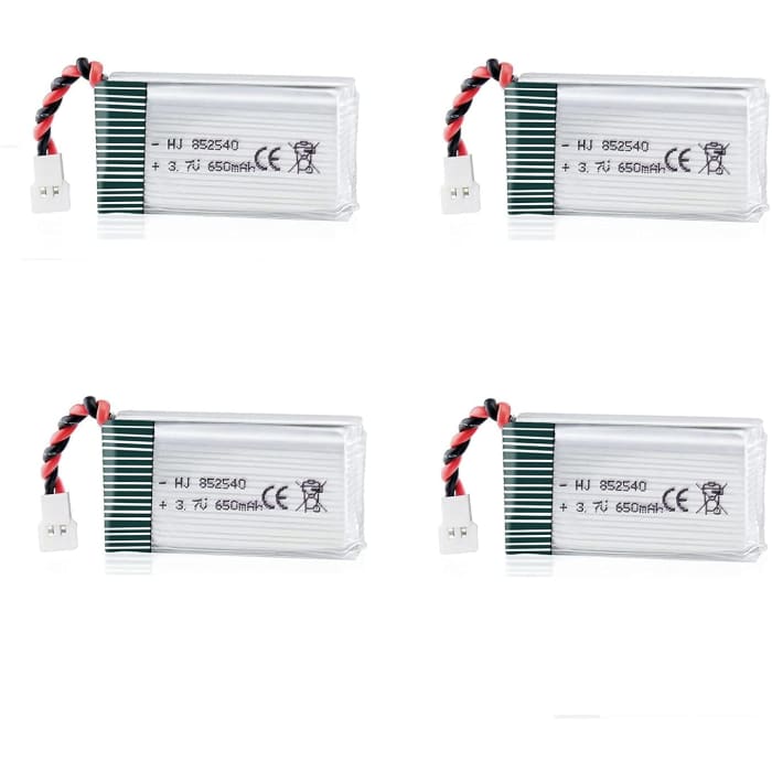 4 Pezzi Batteria per Syma Drone x5C X5 3.7V 650mAh 25C Lipo avanzato.
