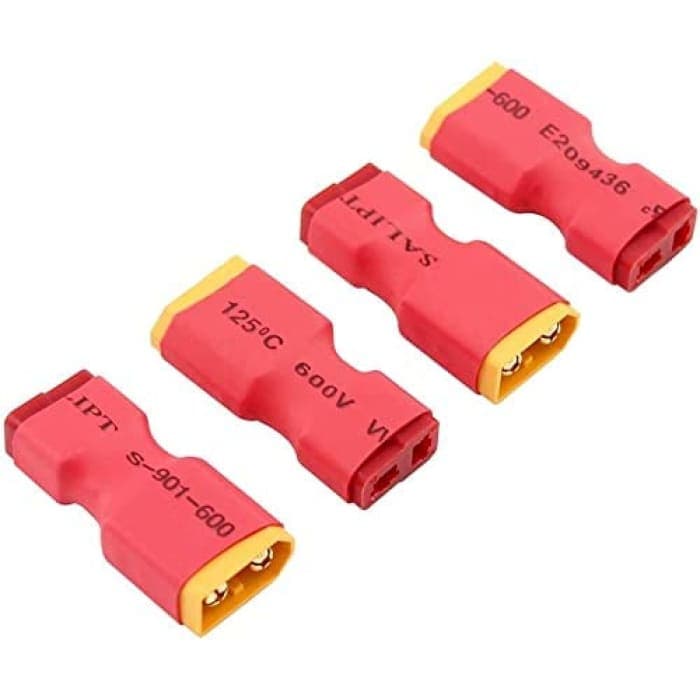 4 Pezzi Connettore Adattatore Maschio XT60 XT-60 in Femmina T-Plug Senza Fili.